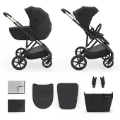 Kinderkraft Kinderwagen Prime3 PRO 2-in-1 Venezian Black