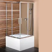 Polysan Carmen Vierkante douchewand 900x900x1500mm, helder glas