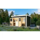 Karibu Woodfeeling tuinhuis, kleur: terragrau; artikelnummer: 83140