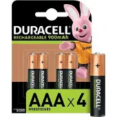 Duracell Rechargeable AAA 900mAh batterijen - 4 stuks