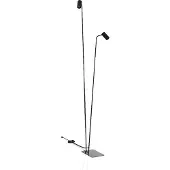 Nowodvorski Lighting Vloerlamp Mono II, zwart, Woon-/ Eetkamer, metaal, Modern, vloerlamp