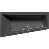 Polysan Andra L asymmetrisch bad 160x90x45cm, grijs