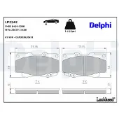 Delphi Remblokkenset, schijfrem LP2242