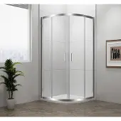 Polysan Easy Kwartronde douchewand 800x800mm, L/R, helder glas