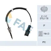 FAE 68047 Sensor, uitlaatgastemperatuur