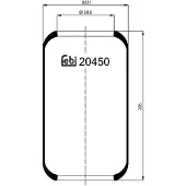 FEBI BILSTEIN 20450 Veerbalg, luchtvering