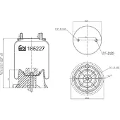 FEBI BILSTEIN 185227 Veerbalg, luchtvering