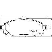 Hella 8DB 355 032-961 Remblokken