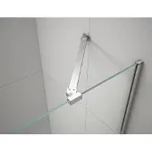 Polysan Fisa wandprofiel en steunbalk, chroom