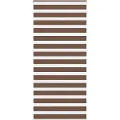 vidaXL Dubbele rolgordijn, bruin, 115x200 cm, stofbreedte 110,9 cm, polyester