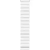 vidaXL Dubbele rolgordijn, wit, 50x230 cm, stofbreedte 45,9 cm, polyester