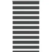 vidaXL Zebra rolgordijn 70x150 cm stofbreedte 65,9 cm zwart