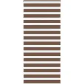 vidaXL Dubbele rolgordijn, bruin, 115x230 cm, stofbreedte 110,9 cm, polyester
