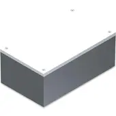 TEKO COVER BEHUIZING - ABS - 160 x 96 x 66.9 mm - Donkergrijs met lichtgrijs paneel
