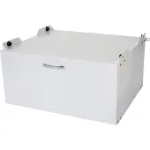 Famanu Wasmachineonderkast -E50, sokkelonderstel verhoogd onderstel, lade 33x61x62cm wit