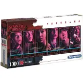 Clementoni 39548 - Panorama Puzzel - Stranger Things (1000 stukjes) - Netflix puzzel