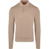 Suitable Compact Cotton Poloshirt Beige