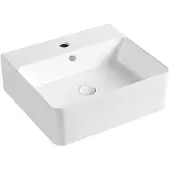Hak Bruckner NEASA keramische wastafel, 46x42 cm, opzetmodel, wit