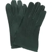 Suitable Suede Handschoen Donkergroen | Groen | Maat M