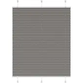 vidaXL Plissé rolgordijn 110x150 cm stofbreedte 109,4 cm antraciet