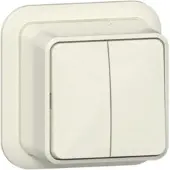 Technische Unie Gira Serieschakelaar Opbouw Creme 310510