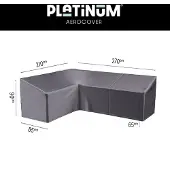 AeroCover Loungesethoes L-vorm hoge rug 270x210x85x65/90cm links