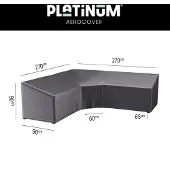 Intratuin Platinum Aerocover Loungesethoes 270 X 270 B 90 H 65/90 Cm