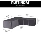 AeroCover Platinum Loungesethoes hoekset trapeze 300x300x85xH65/90