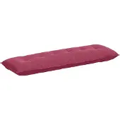 Syfax Rugkussen Wijnrood 160 x 50 x 19 cm Katoen Stof