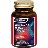 All Natural Vitamine d3 25 mcg 90 capsules