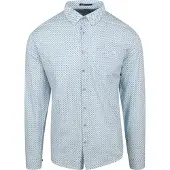 No-excess Overhemd saffier / pastelblauw