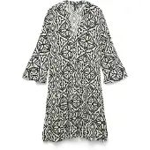 Vero Moda Jurk 'VMMENNY' beige / lichtgrijs / zwart