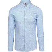 Desoto Overhemd Monochrome Blauw | Lichtblauw | Maat 3XL