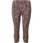 ONLY Carmakoma capri legging CARTIME met panterprint bruin female | Maat: 46/48