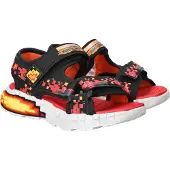 SKECHERS Open schoenen 'MEGA SPLASH' geel / oranje / rood / zwart