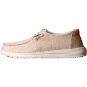 HeyDude Wendy Stretch Jersey Textiel Dames Oatmeal Loafers