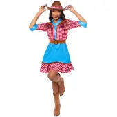 Amscan Cowgirl Kostuum Delilah met Hoed - Maat M/L