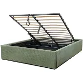 CALICOSY - Opbergbed 140x190 cm bekleed met fluweel - ROMY