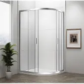 Gelco Akce - Kwartronde douchewand 900x900 mm, BRICK-glas