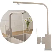 Granitan Keukenkraan Perro - met Vierkante Uitloop - Beige
