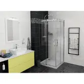 Gelco Dragon Douchedeur voor hoekinstap 100cm, helder glas