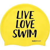 Buddyswim Live Love Swim Silicone Zwembadmuts