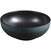 Sapho Priori Keramische waskom Ø41cm, zwart/groen