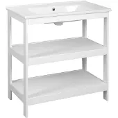 A&n&a aqualine Etide Wastafelonderkast met planchet 81,5x86x44cm, mat wit