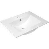 Sapho Slim Keramische meubelwastafel 60x46,5cm, wit
