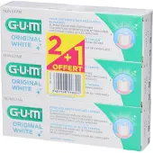 Gum Original White Tandpasta Set van 3 x 75 ml