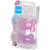 Mam Comfort Fysiologische Fopspeen +0m Roze Set van 2 + Opbergdoos