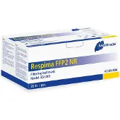 Meditrade Respima FFP2 Mondmaskers 20 stuks – Wit – CE2797 – EN149 – ≥94% Filtratie – Individueel verpakt – KN95 equivalent