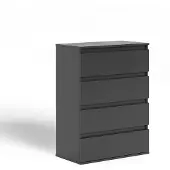 Vicco Claus Ladekast – 74 x 99.6 cm met 4 laden Antraciet