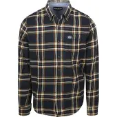 Superdry Overhemd ecru / nachtblauw / bruin / geel